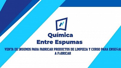 Somos Entre espumas, establecidos a la fabricación de productos de limpieza desde base 0, ventas de materias primas y además enseñamos a fabricar los productos de limpieza desde 0